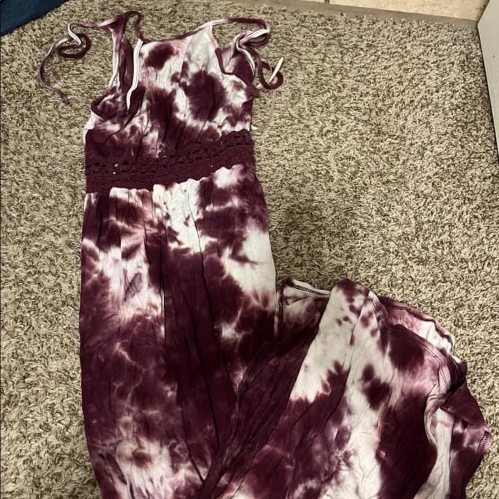 Tye-dye maxi dress